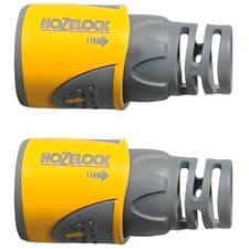 Image of Hozelock Hose End Connector Twin Pack for 12.5mm and 15mm Garden Hose Pipe