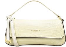 Image of Radley Vale Close Croc Leather Mini Flapover Multiway Grab Evening Bag