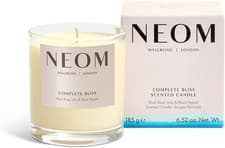 Image of NEOM- Complete Bliss Scented Candle, 1 Wick | Blush Rose, Lime & Black Pepper |