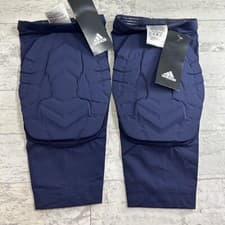 Image of 2 NEW Adidas Techfit Climalite Sport Compression Padded Knee Sleeve Size LT