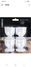 Image of Chef Aid Plastic Egg Cup Set, White