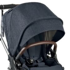 Image of ⭐️ Mamas & Papas ARMADILLO / XT Signature NAVY BLUE FLANNEL Pushchair Hood NEW