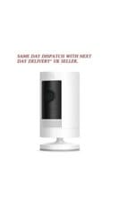 Image of Ring Stick Up Cam | Battery | HD Outdoor Wireless Camera System | White