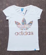 Image of Adidas Girls Trefoil Logo T Shirt Precious Stone