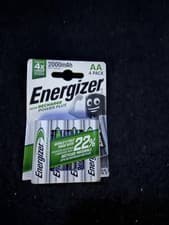 Image of Energizer Accu Recharge Power Plus 4-Pack AA 2000mAh Batteries New