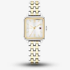 Image of Tommy Hilfiger Ladies Mia Two Tone Square Dial Watch 1782861