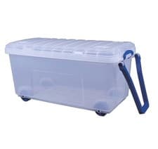 Image of Really Useful 160L Plastic Storage Box Clear 160 LITRE