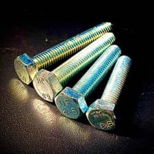 Image of M20 Hex Set Screw Bolt High Tensile 8.8 Zinc BZP DIN933