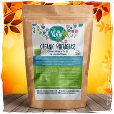 Image of Organic Wheatgrass Powder EU Grown and Processed RAW Wholefood Chlorophyll Rich