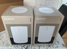 Image of Sonos Era 100 Wireless Smart Speakers Pair. White New & Sealed In Box