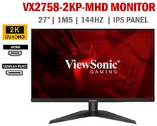 Image of ViewSonic 27" Monitor | QHD 144Hz IPS LED 2560 x 1440 | VX2758-2KP-MHD