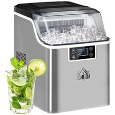 Image of HOMCOM Ice Maker Machine Counter Top Ice Cube Maker for Home 20kg in 24 Hrs
