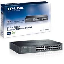 Image of TP-LINK TL-SG1024D 24 Port Gigabit Unmanaged Desktop/Rackmount Switch Steel Case
