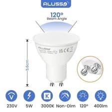 Image of 1/4/10X GU10 LED Bulbs 5W=50W 7W=70W Spot Lights Warm Cool Day White Downlights