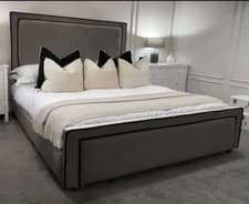 Image of Handcrafted Bianca Luxury Bed: With or Without Mattress Available in ALL Sizes