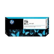 Image of HP 726 (CH575A) Matte Black 300ml Ink Cartridge *Fits Designjet T1200/T2300 eMF*