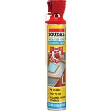 Image of Soudal Genius Gun Insulation / Insulating Expanding  Foam 750ml FIller