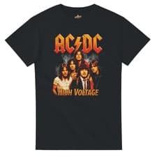 Image of ACDC Music Inspired Black Unisex T Shirt, S-5XL, Rock Tee