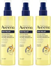 Image of X3 Aveeno Skin Relief Body Oil Spray For All Skin Types 200ml X3 Pack