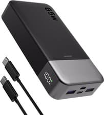 Image of Power Bank 65W 20000mAh Laptop Portable Charger, PD QC Fast Charging with 4 USB