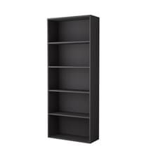 Image of 5 Tier Bookcase with Shelving Unit for Storage Bookshelf Living Room Office