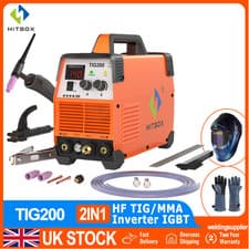 Image of 160Amp 2IN1 HF TIG Welder Digital Inverter Non-touch TIG ARC Welding Machine UK
