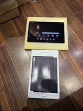 Image of Samsung Galaxy Tab S9 FE+ Plus SM-X610 128GB Silver 8GB Ram Wi-Fi Keyboard