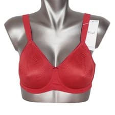 Image of Triumph Essential Minimizer W bra wired 00OZ/OZ deep crimson unpadded NEW