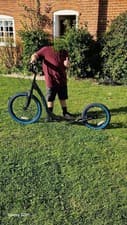 Image of Osprey Dirt Stunt Scooter Large Wheels Adults Teens All Terrain BMX Style Teal