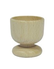 Image of 1 Egg Cup - Wooden Eggs cups for breakfast - Perfect for Boiled Eggs - Light