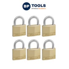 Image of Master Lock 140EURSIX 40mm Solid Brass Padlock Keyed Alike x 6