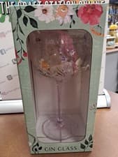 Image of Printed  Gin Glass with " You Are The Loveliest" The Cottage Garden 