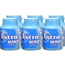 Image of Wrigley Extra Peppermint Sugarfree Mints, 77 g, 70-Piece, Pack of 6