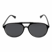 Image of Polaroid PLD 4162/S Unisex Black Polarized Sunglasses Grey Lens 56mm