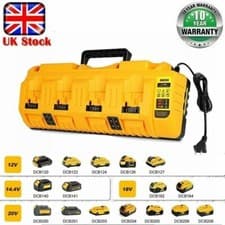 Image of For DeWALT DCB104 4 port multi voltage 12v 18v 54v XR LI-ION battery charger