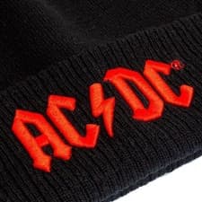 Image of Official AC-DC Embroided Logo Beanie Skullie Hat NEW