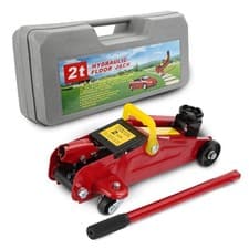Image of 2 Ton Tonne Hydraulic Trolley Floor Jack With Plastic Storage Carry Case Car Van