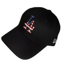 Image of New Era Men’s Black MLB Los Angeles Dodgers 9FORTY Strapback Cap