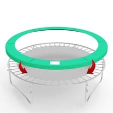 Image of 8FT Outdoor Round Trampoline Replacement Pad Spring Cover Safety Padding Green