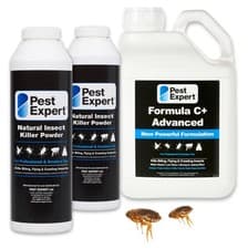 Image of Pest Expert Flea Killer Spray (5L) Formula P Flea Powder Max Strength (2 x 300g)