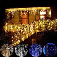 Image of Xmas Outdoor christmas lights LED Icicle Lights,Low voltage,8 Modes with Memory