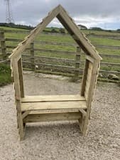 Image of Fully Treated Garden Arch / Arbour Bench