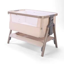 Image of Tutti Bambini CoZee Lite Bedside Crib Latte with Mattress [Birth to 6 Months]