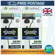 Image of WILKINSON Sword HYDRO 5 RAZOR SKIN PROTECTION WHITE EDITION - 2 Pack