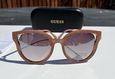 Image of Guess Women’s Sunglasses - Brown - Silver Mirrored - GF0323 72U
