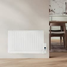 Image of electriQ 800W Slim Wall Mounted Oil Filled Radiator - White