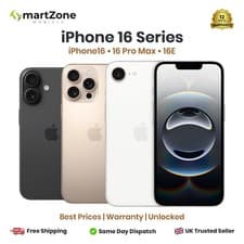 Image of Apple iPhone 16/16E/16 PRO MAX 128GB/256GB Unlocked iOS Smart Phone Pristine A++
