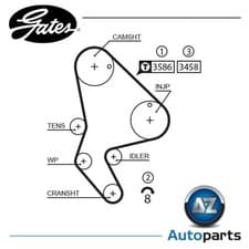Image of Timing Belt 5524XS Gates 0816.A9 9629082280 0816.96 9626157480 96261574