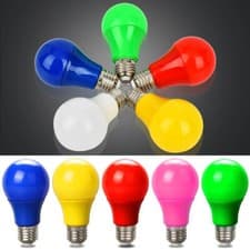 Image of All Colors E27 Screw In LED Lamp Bulbs SMD 2835 A60 7W Plastic Bulb for Festival