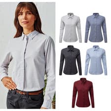 Image of Premier Women's Maxton check long sleeve shirt